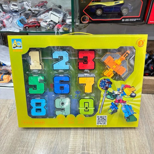 Transforming Number Robot Toy