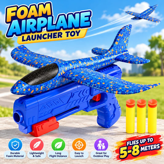 Foam Airplane Launcher Toy