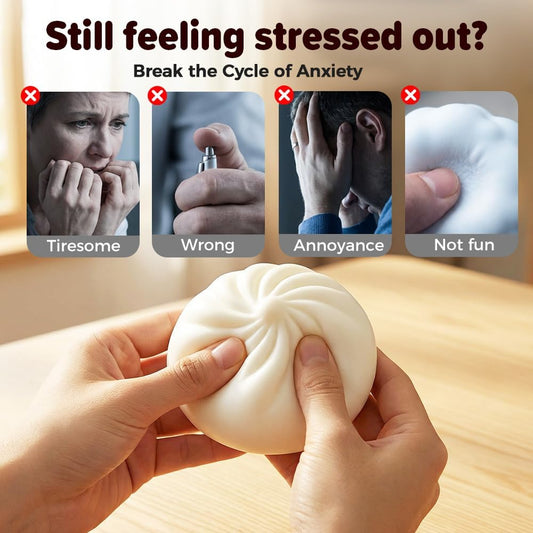 Mystery color Steamed Bun Squishy Toy