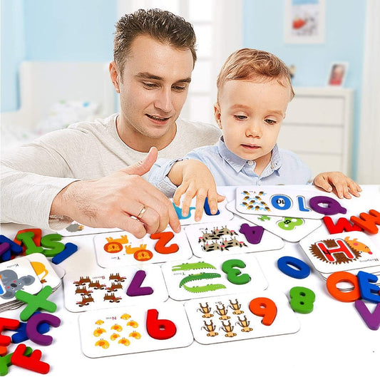 Wooden Early Education ABC Letter Cards 72 pcs