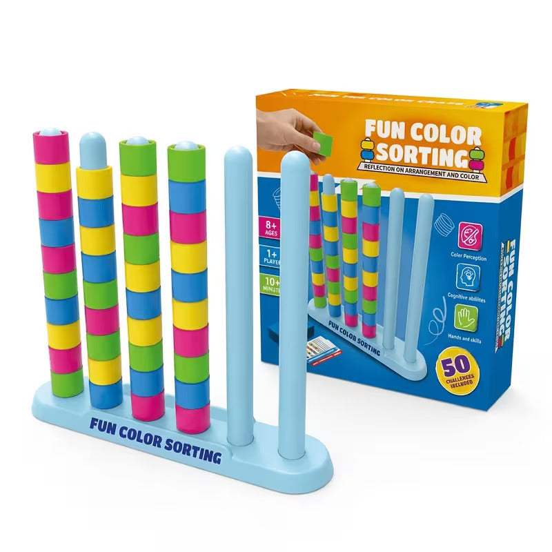 Color Tower Challenge Game | Fast-Paced Family Stacking & Color Matching Party Game
