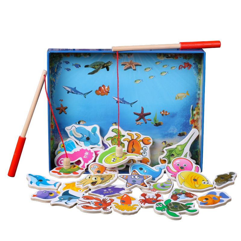 Candywood-Kids-Fishing-Toys-32Pcs-Fish-Wooden-Magnetic-Fishing-Toy-Set-Magnet-Game-Children-Educational-toyso