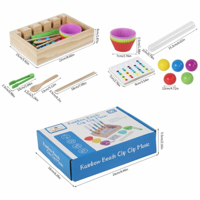 Rainbow beads music clip