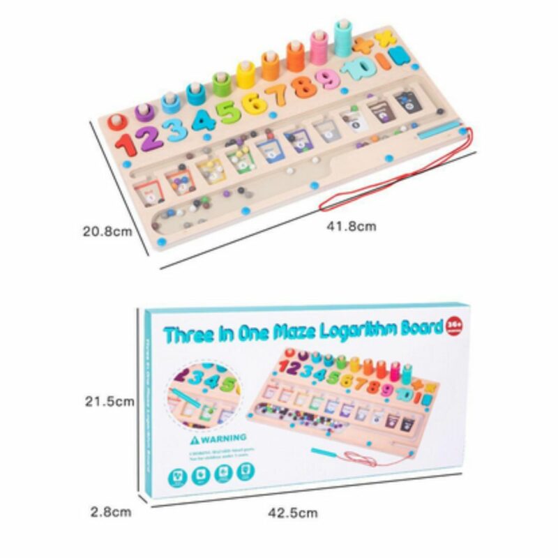 Three-in-one ball logarithmic board