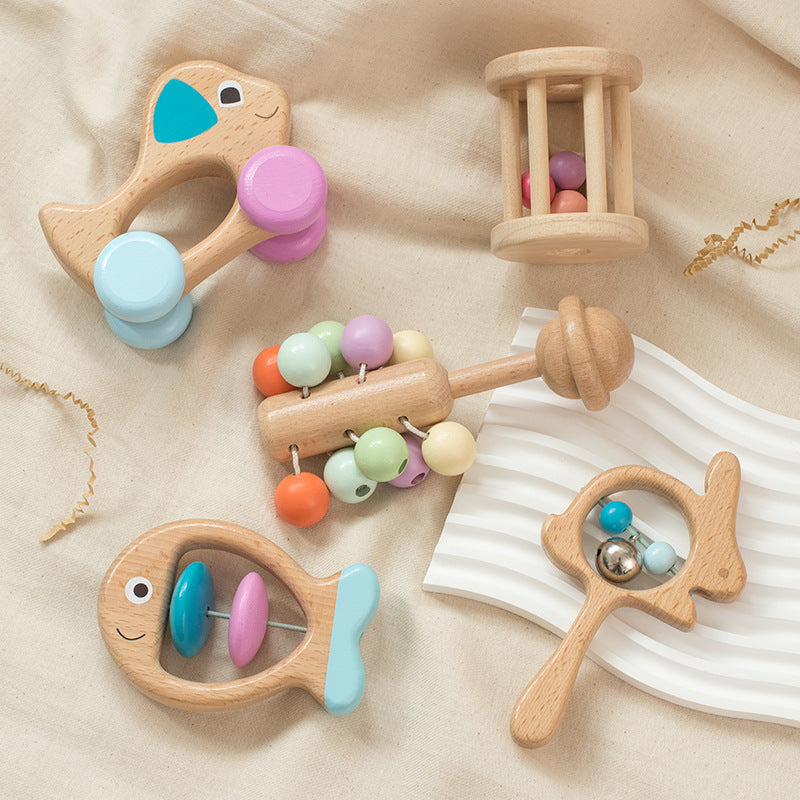 LIQU-Wooden-Rattle-Personalised-Baby-Rattle-Toy-Montessori-Stroller-Educational-Toys-Keepsake-Newborn-Giftl