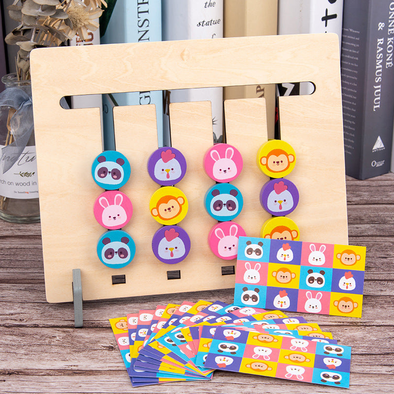 Logico Four color game - Animals/ Colored Discs Animals