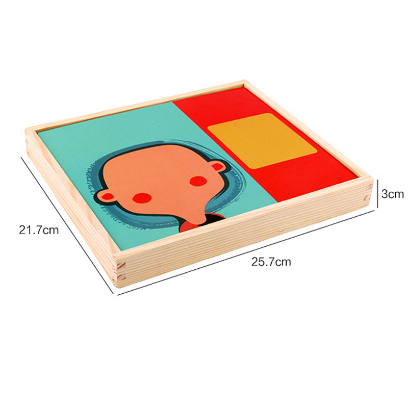 Wooden-Children-Educational-Pretend-Play-Learning-Toys-Magnetic-Puzzle-Wood-Toy-Face-gFeatures-Dress-Up-Games