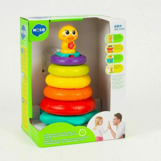 Hola Little Rainbow Duck Stacking Toy