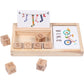 English Cardboard Puzzle Word Spelling Game