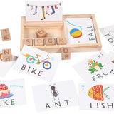 English Cardboard Puzzle Word Spelling Game