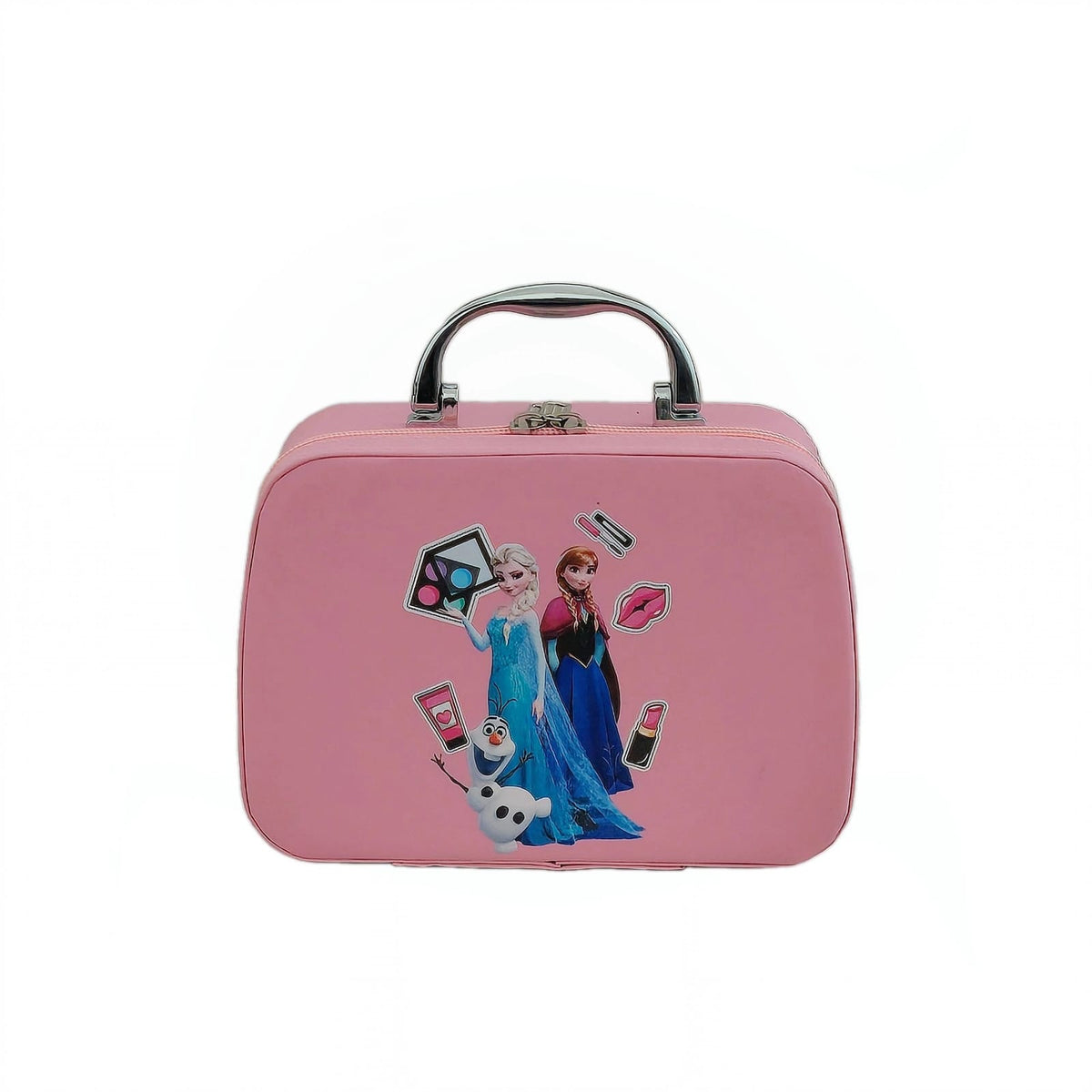 Girls' Pretend Play Makeup Kit – Glitter Carry Case with Mirror | Kids Beauty Set