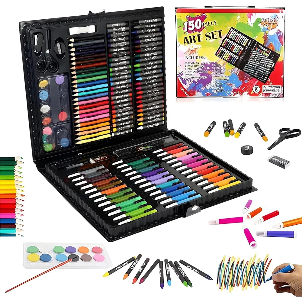 150 pcs Kids Deluxe Art & Painting Set