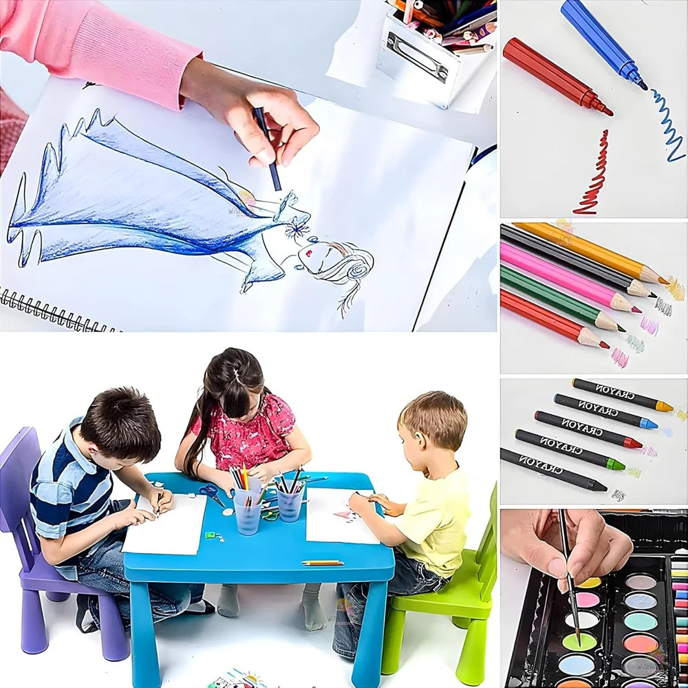 150 pcs Kids Deluxe Art & Painting Set