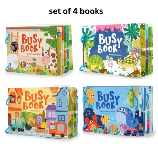 Set of 4  Montessori Busy Book
