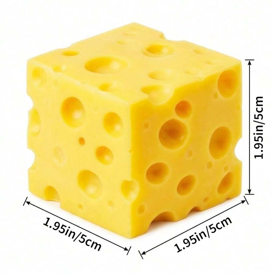 Cheese Squishy Toy – Slow Rise Stress Relief Squeeze Toy
