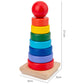 Colored wooden tower