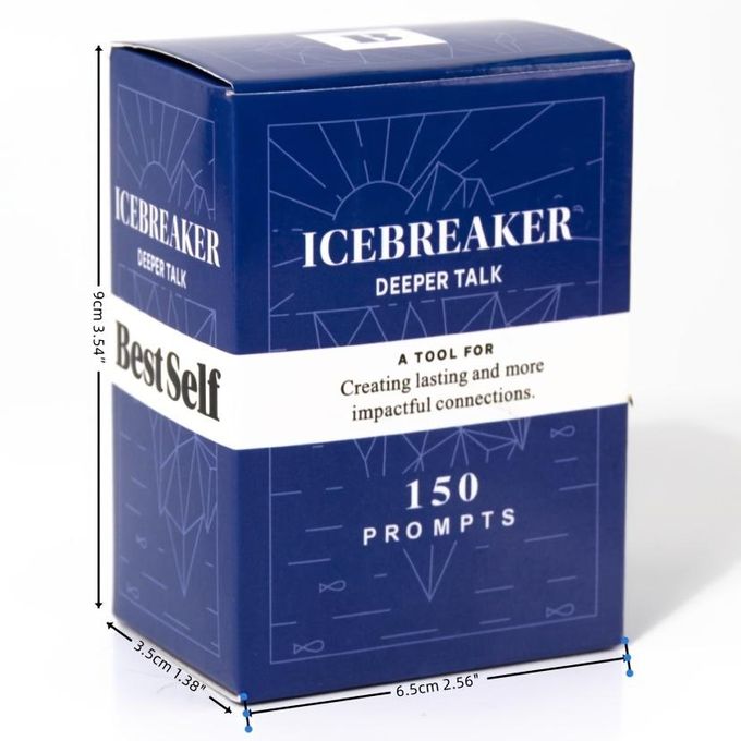 Icebreaker Deeper Talk Card Game – 150 Conversation Cards