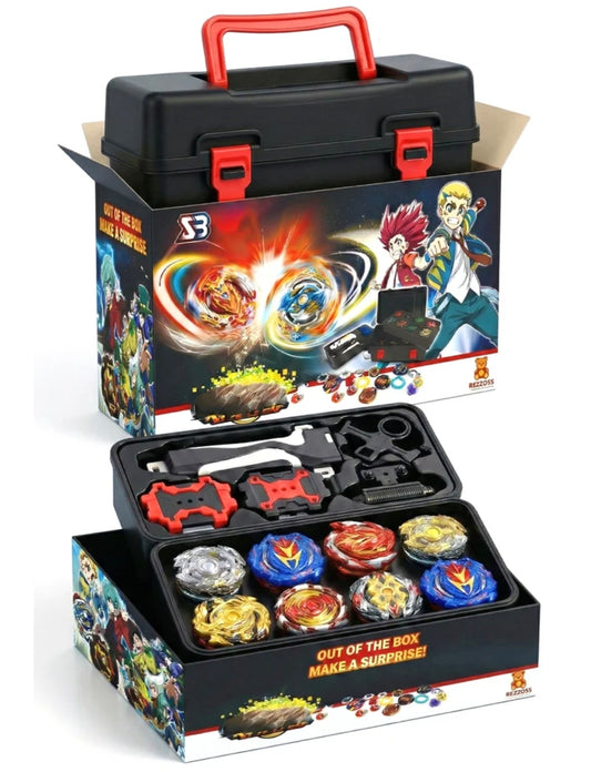 Rezzoss Beyblade-Style Spinning Top Battle Set for Kids