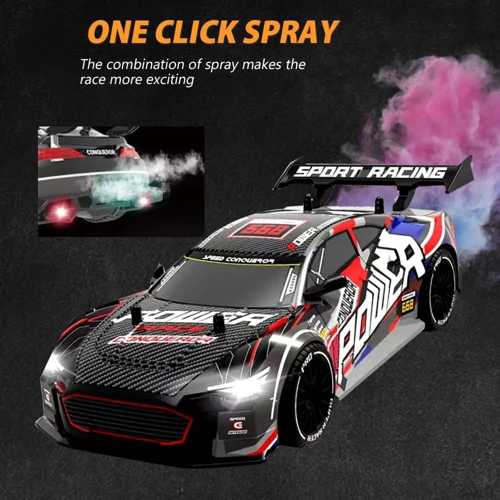 4-Wheel Drive Drift Racer RC Car – High Speed with Smoke Effect