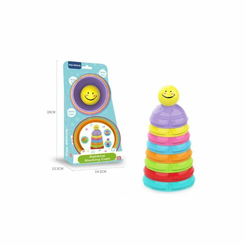 Rainbow Stacking Cups – Developmental Toy