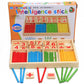 Wooden chopsticks toy for kids to teach arithmetic