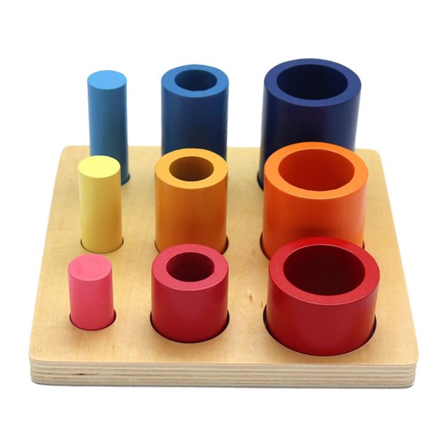 Montessori Wooden Puzzle Board – Stacking & Sorting Learning Toy