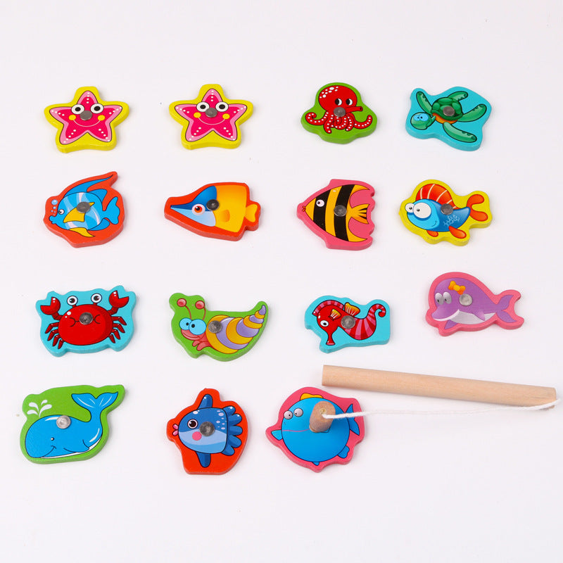 Magnetic Fishing Toy Set Sea Animals