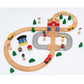 50 PCS Wooden Track Game