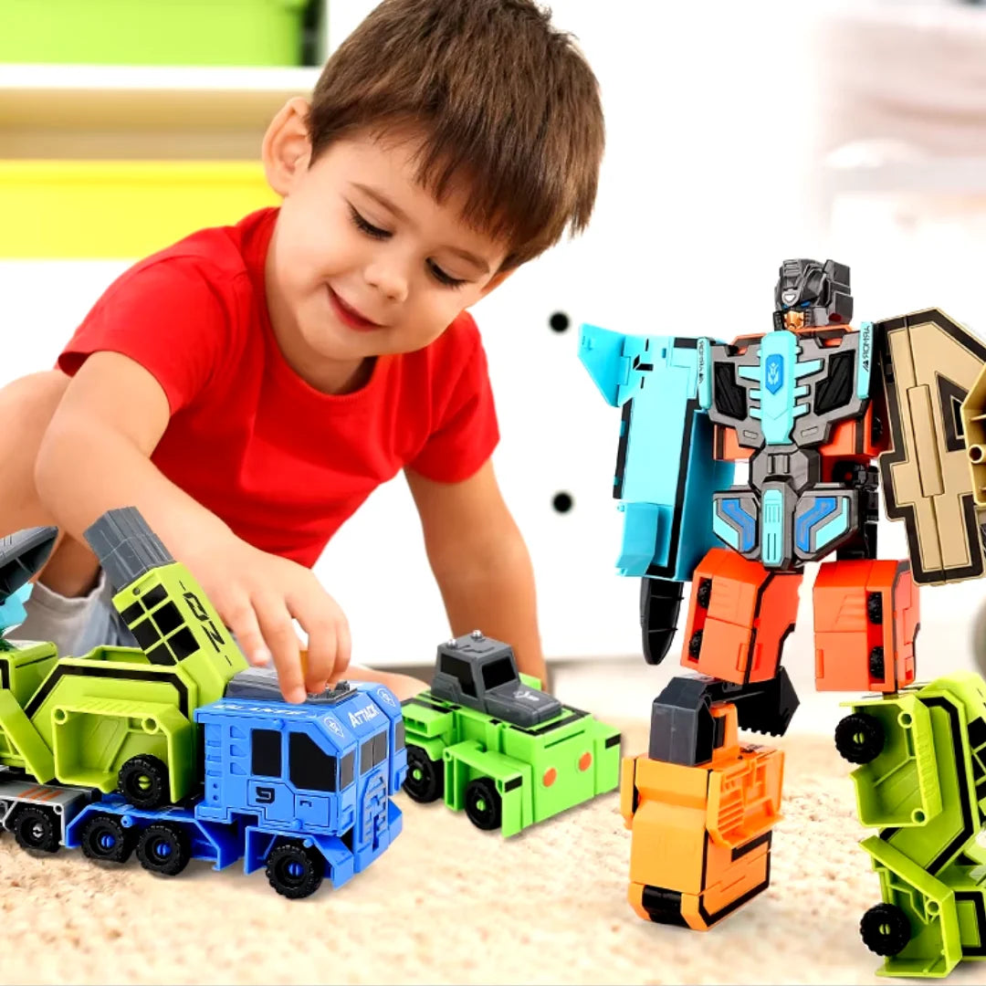 BIG SIZE Transforming Number Robot Set | Educational Number Robots That Transform into Vehicles & Giant Robots