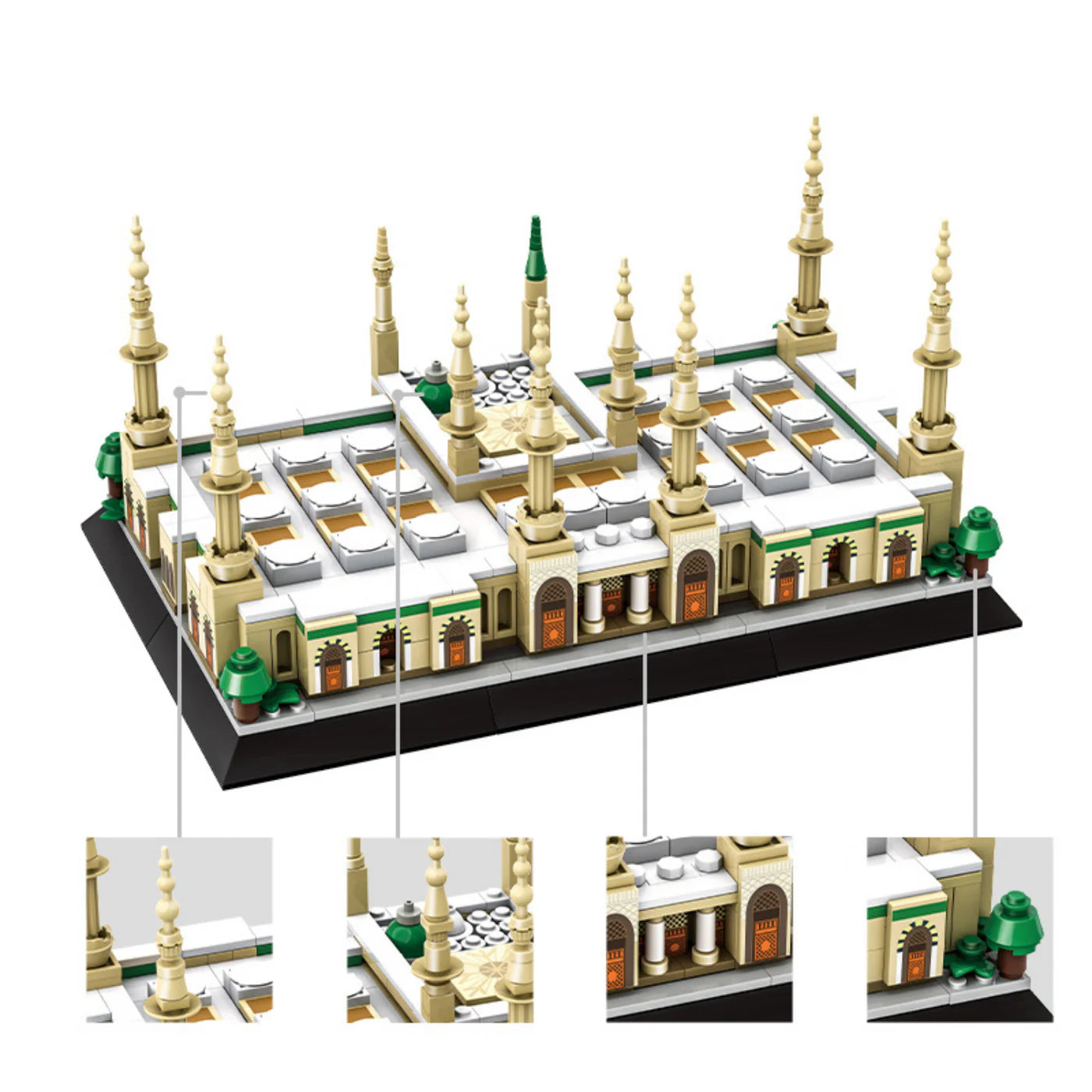 Prophets Mosque Building Blocks Set 594 pcs