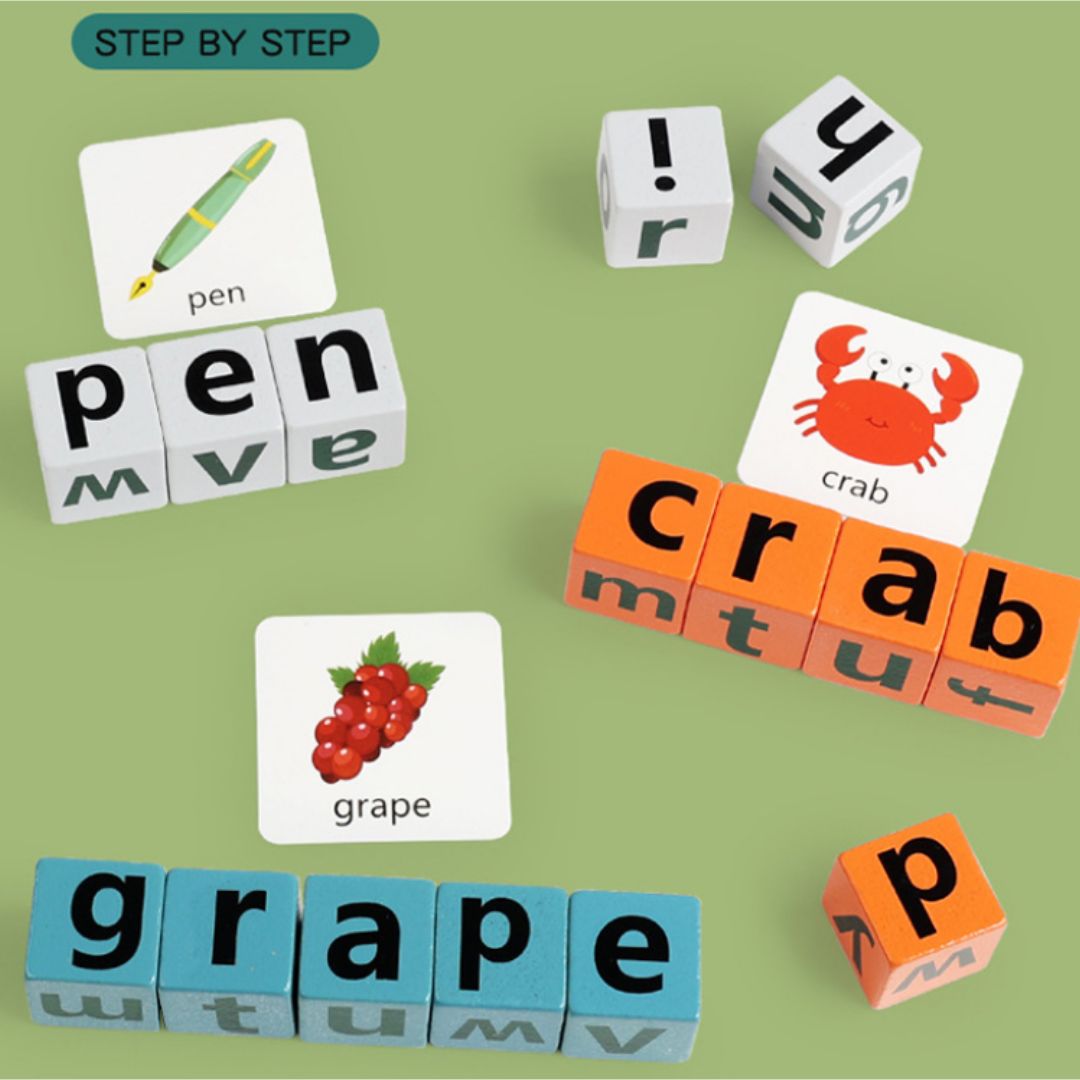 Word spelling game WOOD