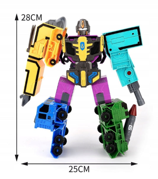 BIG SIZE Transforming Number Robot Set | Educational Number Robots That Transform into Vehicles & Giant Robots