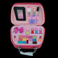 Girls' Pretend Play Makeup Kit – Glitter Carry Case with Mirror | Kids Beauty Set