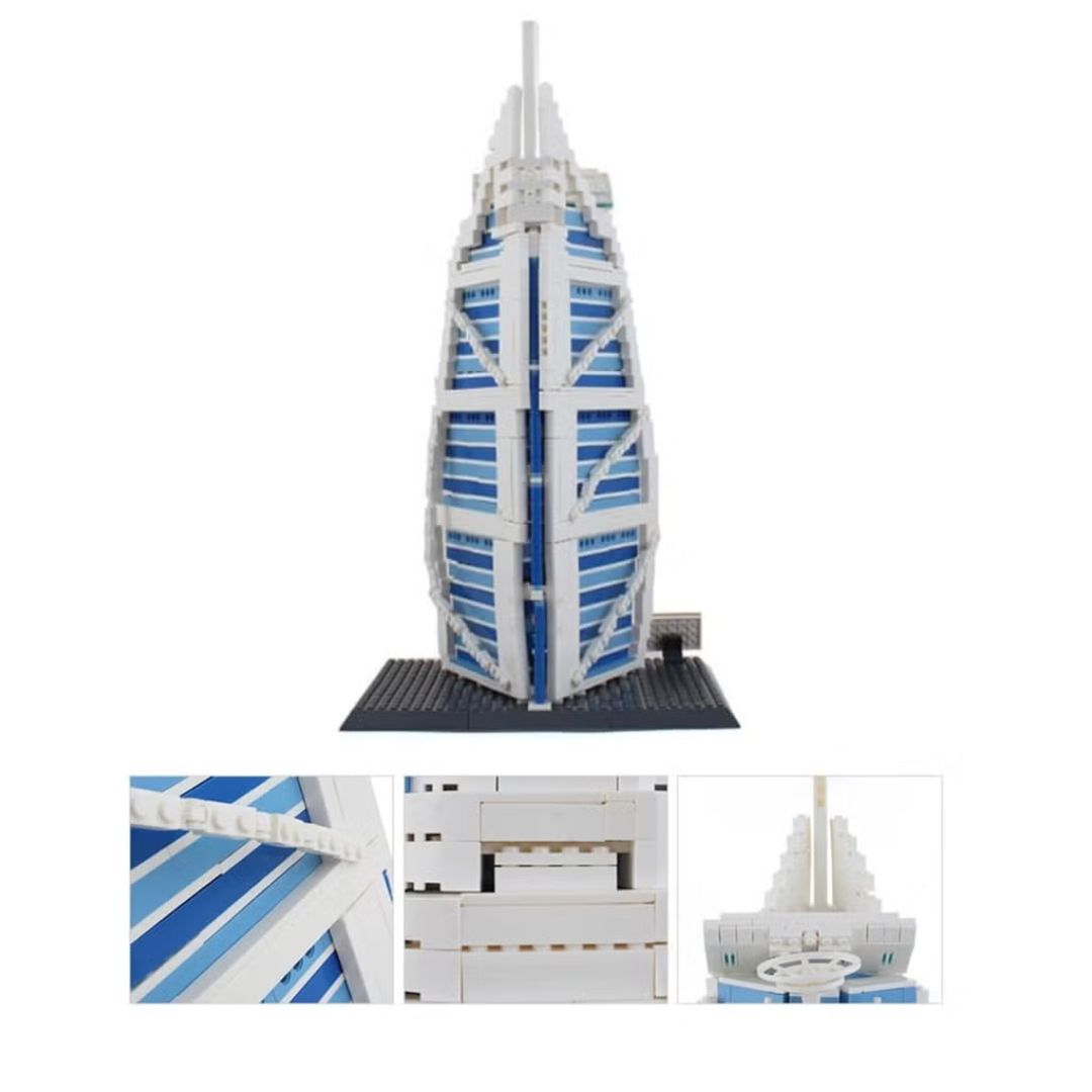 Dubai Burj Al Arab Building Blocks 1306 PCS