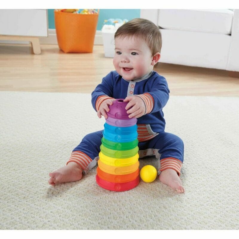 Rainbow Stacking Cups – Developmental Toy