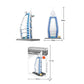 Dubai Burj Al Arab Building Blocks 1306 PCS