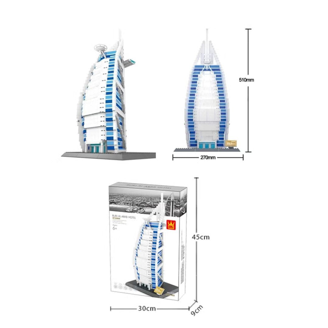 Dubai Burj Al Arab Building Blocks 1306 PCS