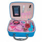 Girls' Pretend Play Makeup Kit – Glitter Carry Case with Mirror | Kids Beauty Set
