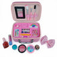 Girls' Pretend Play Makeup Kit – Glitter Carry Case with Mirror | Kids Beauty Set