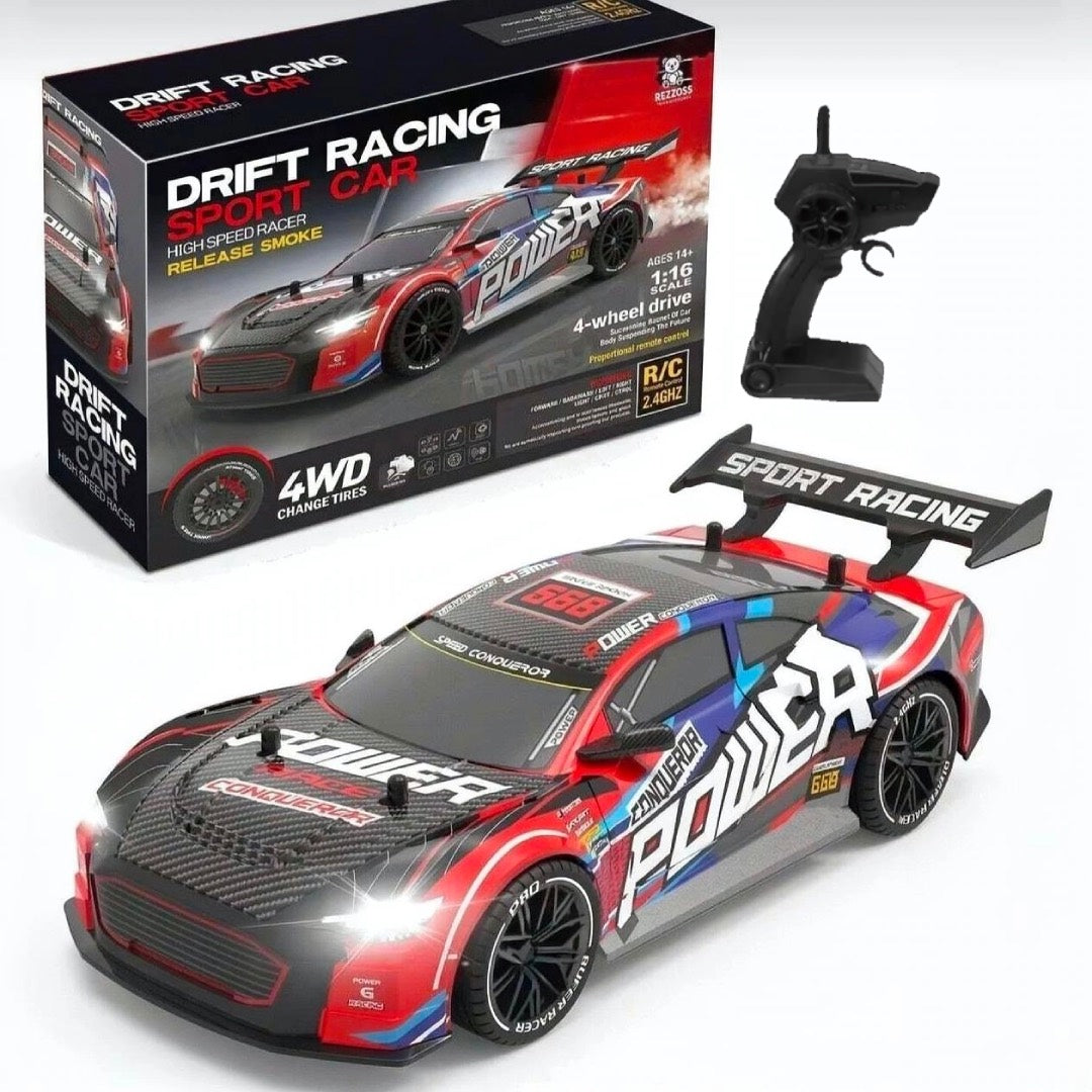 4-Wheel Drive Drift Racer RC Car – High Speed with Smoke Effect