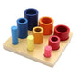Montessori Wooden Puzzle Board – Stacking & Sorting Learning Toy
