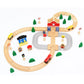 50 PCS Wooden Track Game