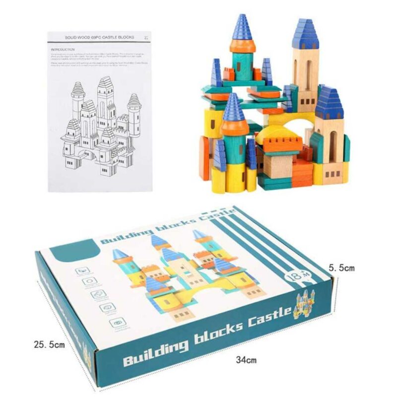 Building block castle 69 pcs