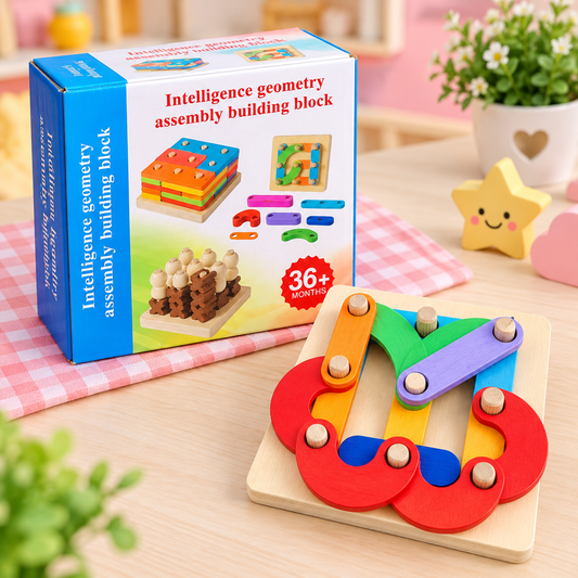 Wooden Alphabet & Number Pegboard Learning Toy
