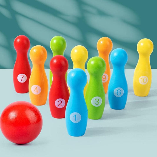 wooden Bowling Game
