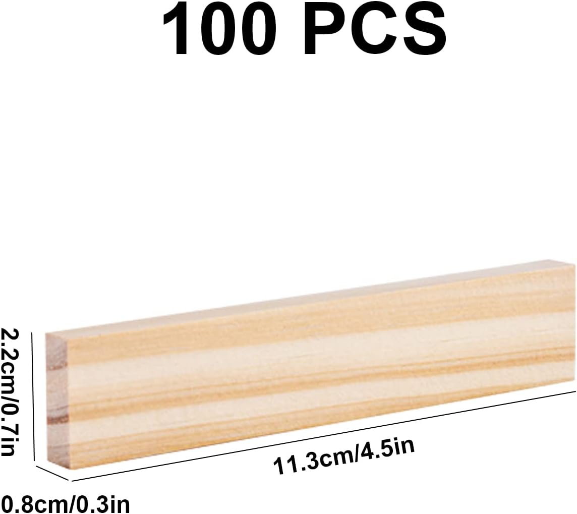 100 pcs Montessori Wooden Building Blocks