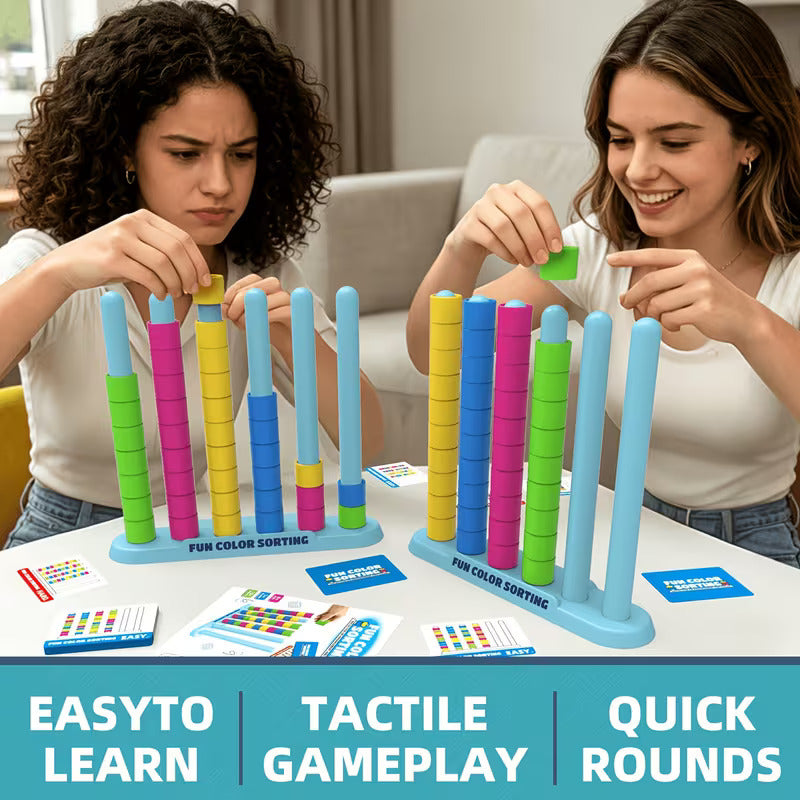 Color Tower Challenge Game | Fast-Paced Family Stacking & Color Matching Party Game