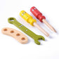 Wooden Tool Kit For Kids, With Colorful Building Toy Set