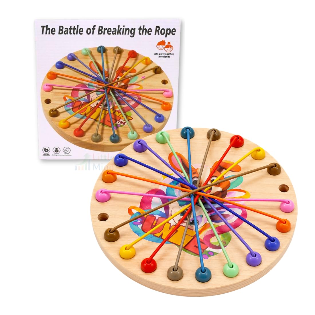 wooden Twisted Rope Puzzle Game | Fun Brain Teaser & Logic Challenge for Kids & Adults