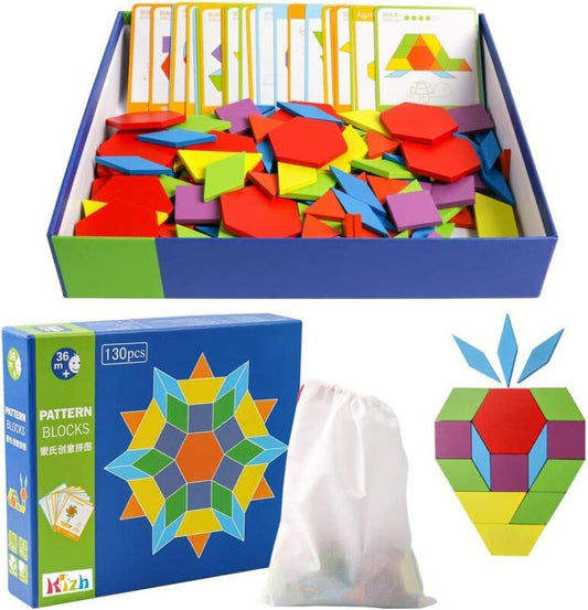 Pattern Blocks 130 PCS